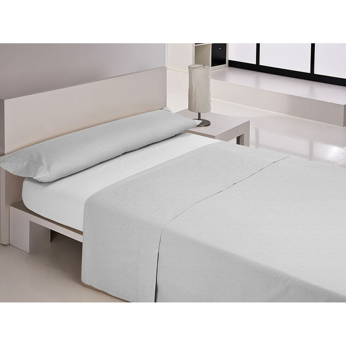 Fitted bottom sheet Happy Home MIX COLORS White Single 90 x 200 + 30 cm