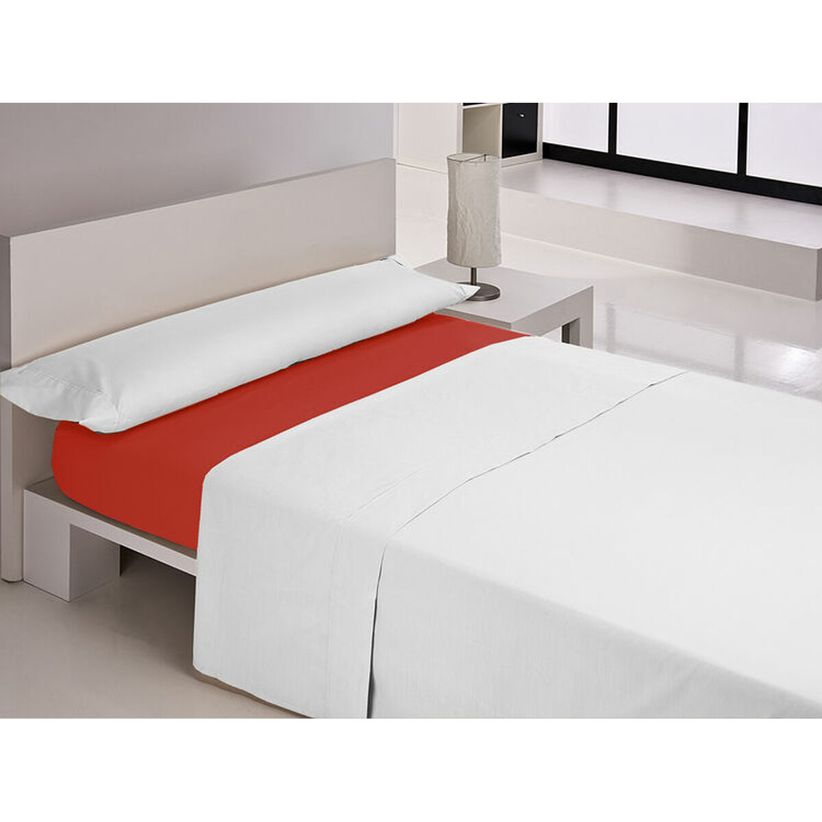 Fitted bottom sheet Happy Home MIX COLORS Red Single 90 x 200 + 30 cm