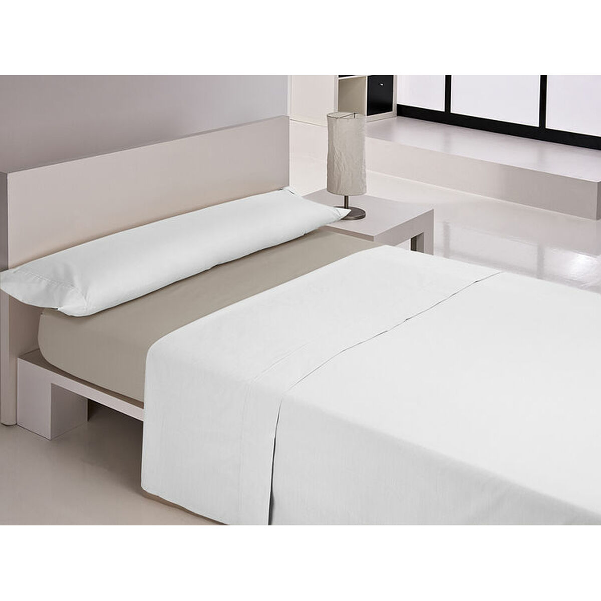 Fitted bottom sheet Happy Home MIX COLORS Grey Single 105 x 200 + 30 cm