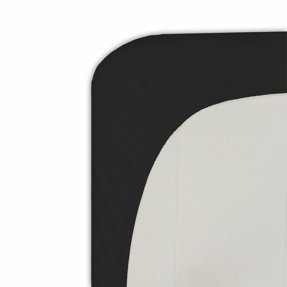 Fitted bottom sheet Happy Home Mix Colors Black Small double