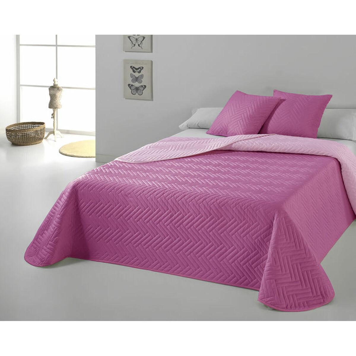 Bedspread (quilt) Hosteline VEGAS Light mauve Double (3 Pieces) Bedspread (quilt) Hosteline VEGAS Light mauve Double (3 Pieces)