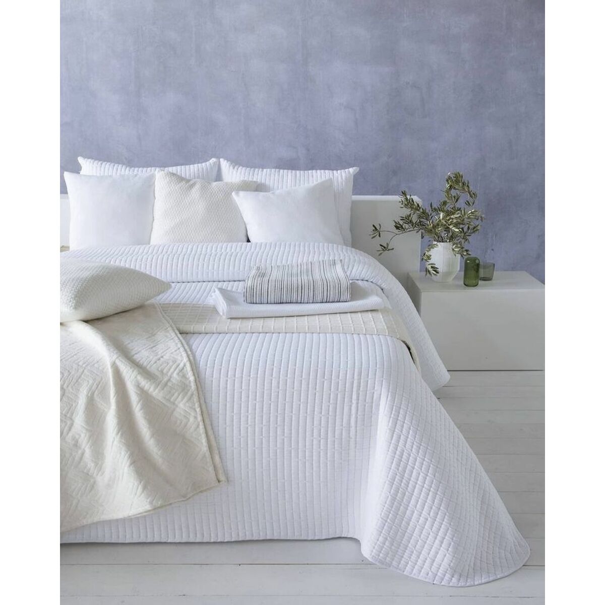 Bedspread (quilt) Hosteline AGNES White Double (1 Piece) Bedspread (quilt) Hosteline AGNES White Double (1 Piece)