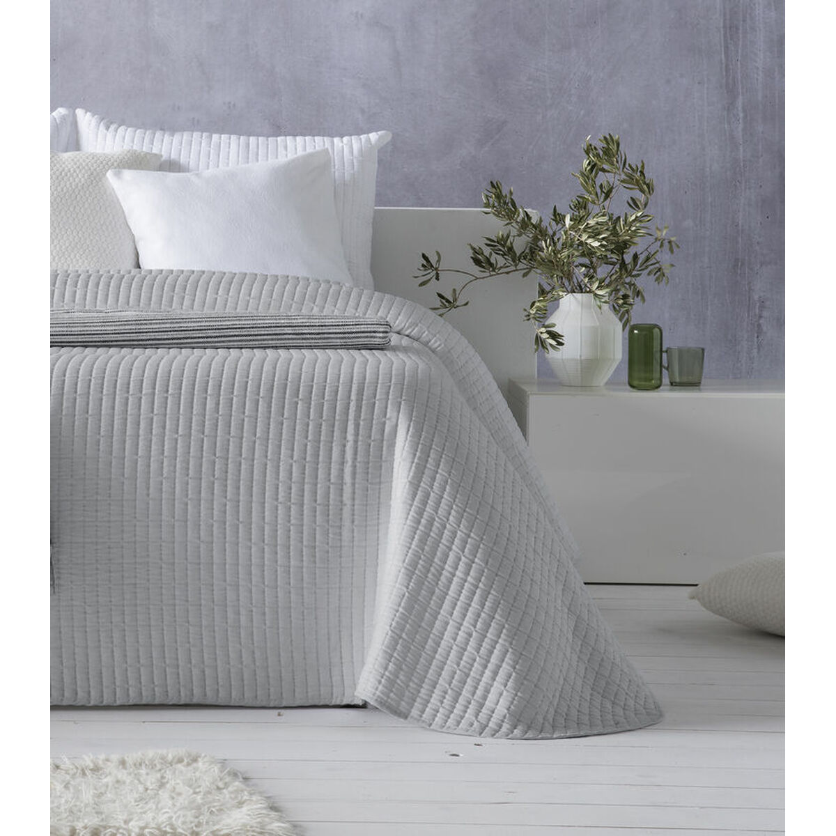 Bedspread (quilt) Hosteline AGNES Pearl Gray Double (1 Piece) Bedspread (quilt) Hosteline AGNES Pearl Gray Double (1 Piece)