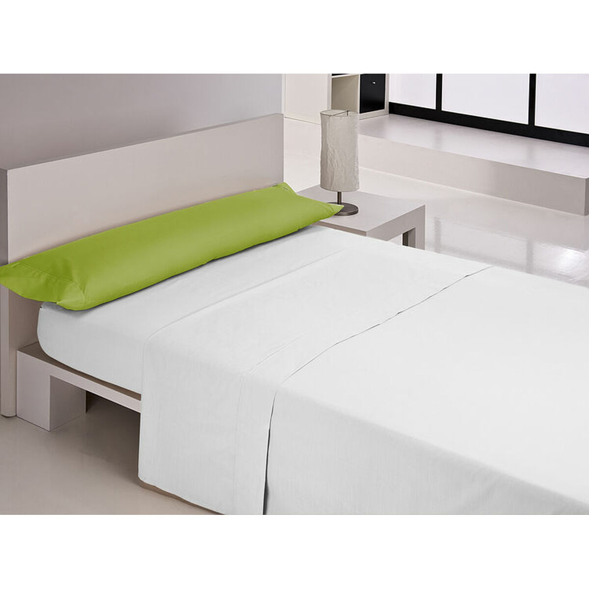 Fitted bottom sheet Happy Home MIX COLORS Green Double 135 x 200 + 30 cm