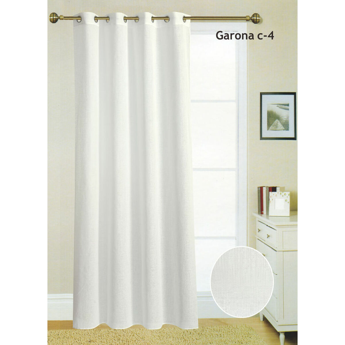 Curtain Hosteline GARONA Grey 140 x 260 cm Curtain Hosteline GARONA Grey 140 x 260 cm