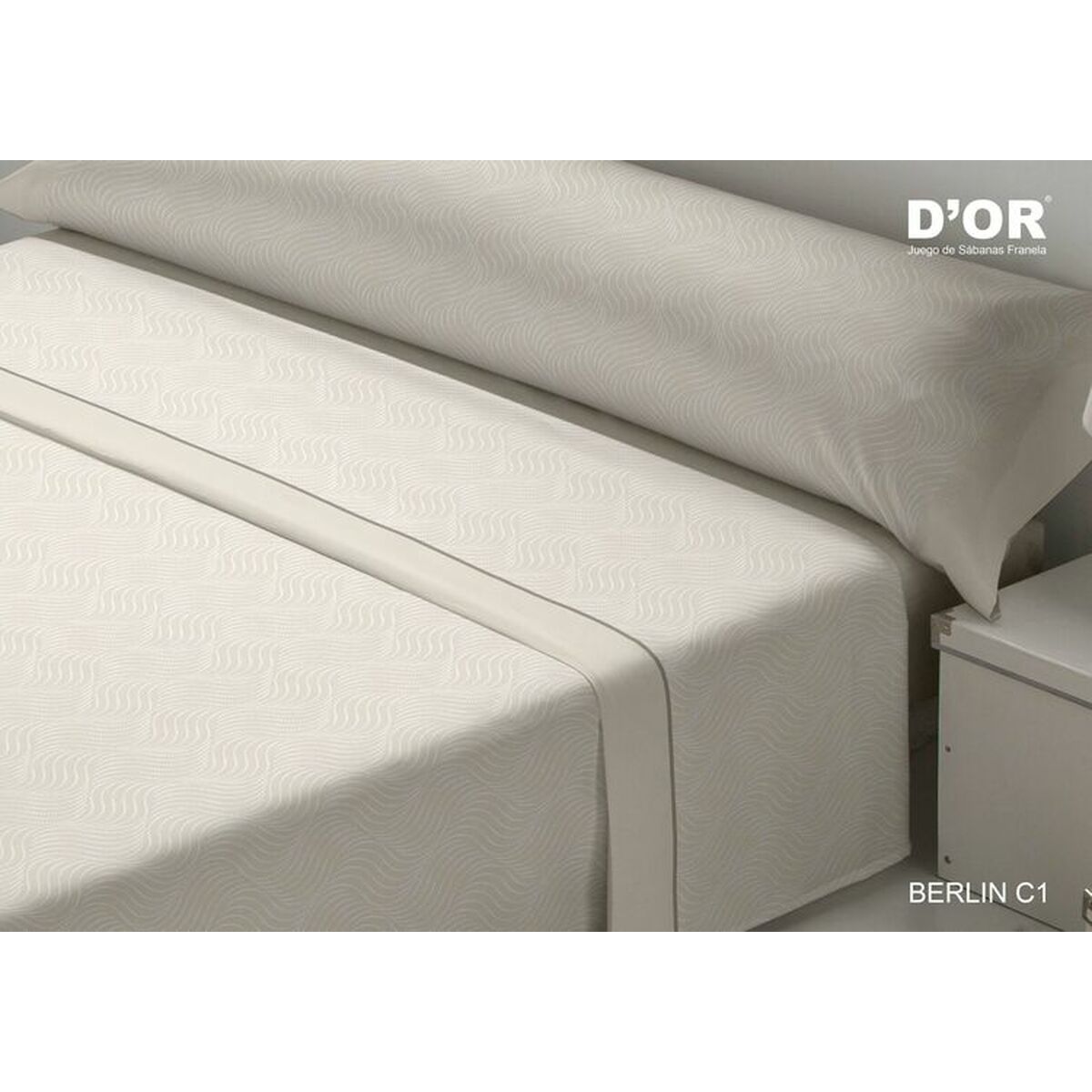 Bedding set D’Or BERLIN Beige Small double Franela