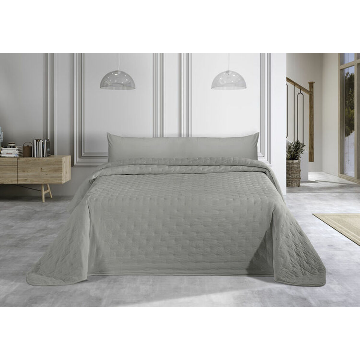 Bedspread (quilt) Casa Campo ANDROMEDA Pearl Gray King size (3 Pieces) Bedspread (quilt) Casa Campo ANDROMEDA Pearl Gray King size (3 Pieces)