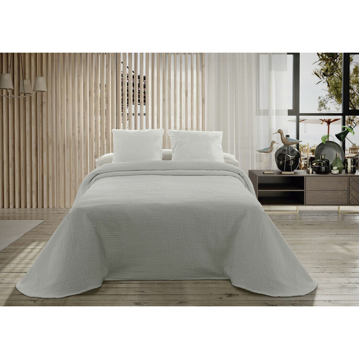 Bedspread (quilt) Hosteline PALMA Pearl Gray Single Bedspread (quilt) Hosteline PALMA Pearl Gray Single