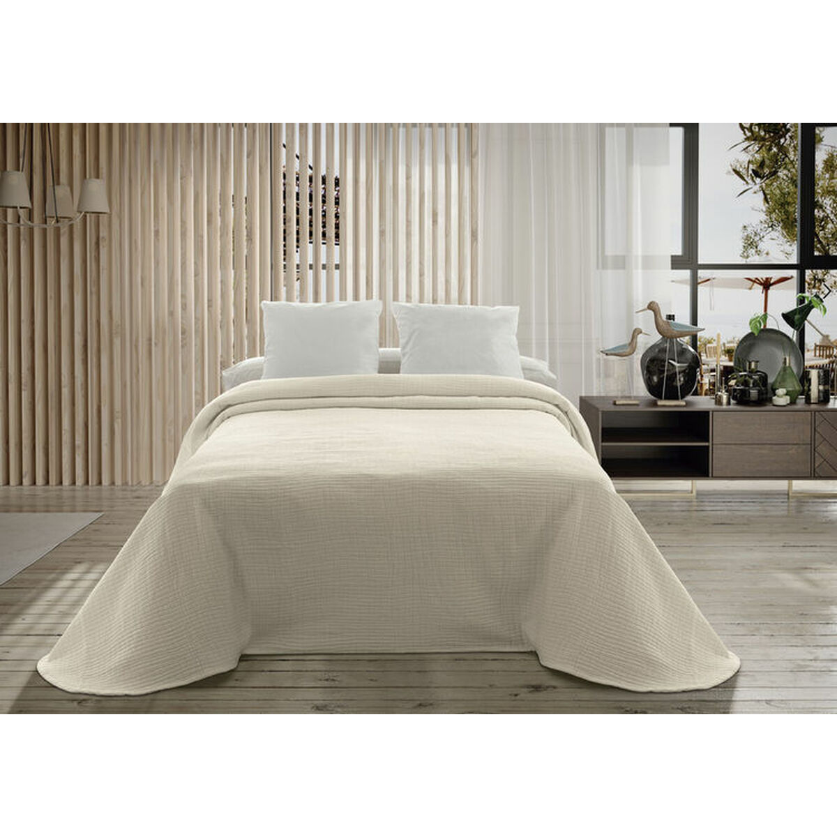 Bedspread (quilt) Hosteline PALMA Beige Double Bedspread (quilt) Hosteline PALMA Beige Double