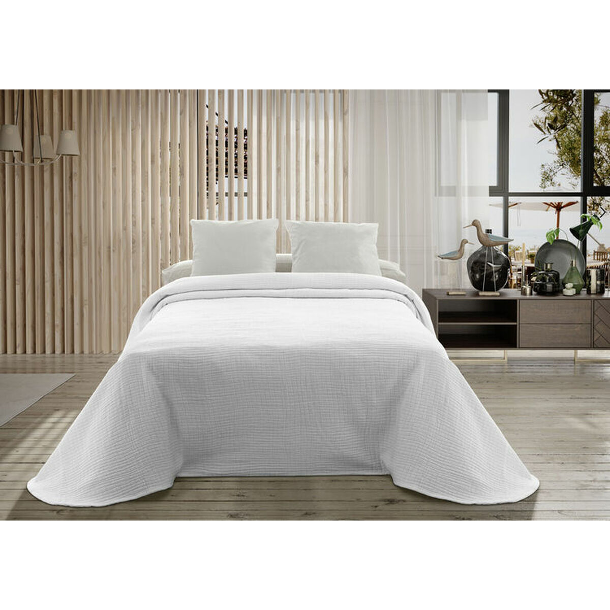 Bedspread (quilt) Hosteline PALMA White Double Bedspread (quilt) Hosteline PALMA White Double