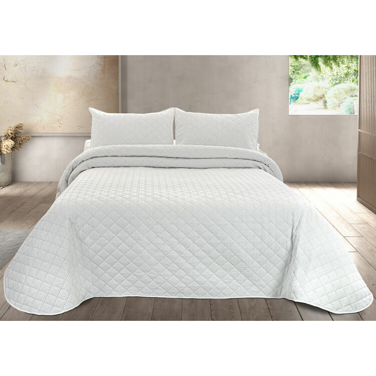 Bedspread (quilt) Pierre Cardin EGNA White Double Bedspread (quilt) Pierre Cardin EGNA White Double