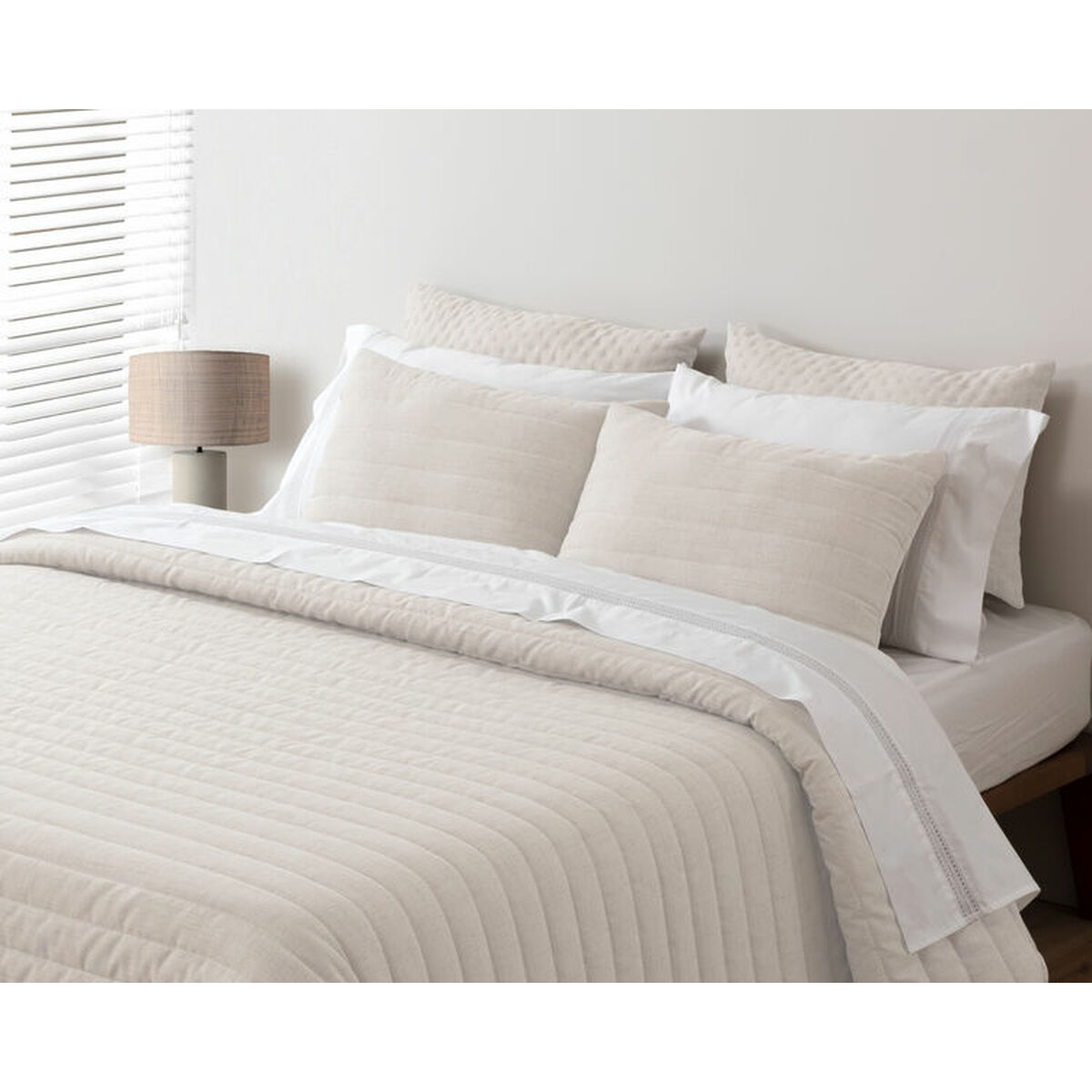 Bedspread (quilt) Pierre Cardin LINO Beige Super king 270 x 270 cm