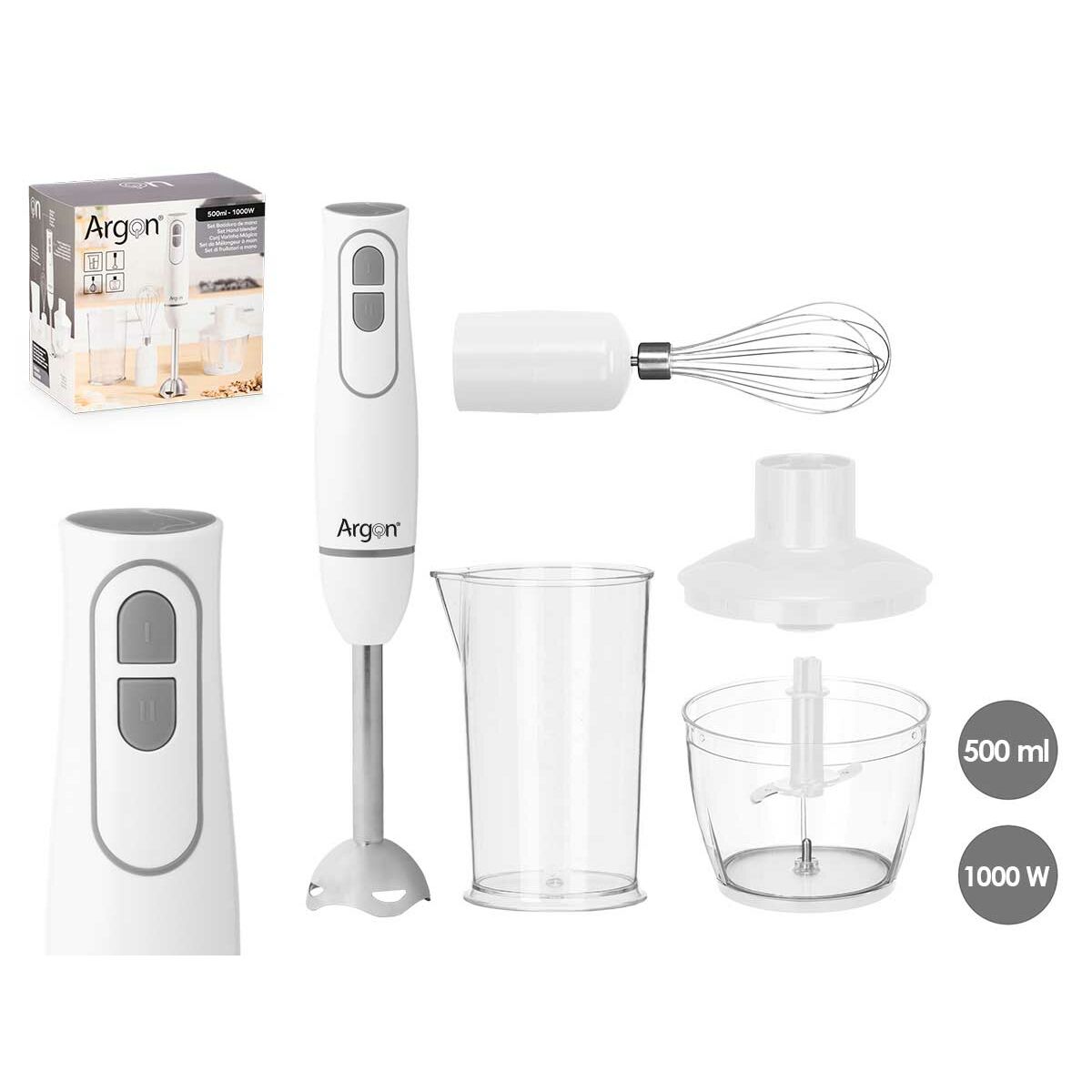 Hand-held Blender Argon JE-908AWH White Grey 1000 W Hand-held Blender Argon JE-908AWH White Grey 1000 W