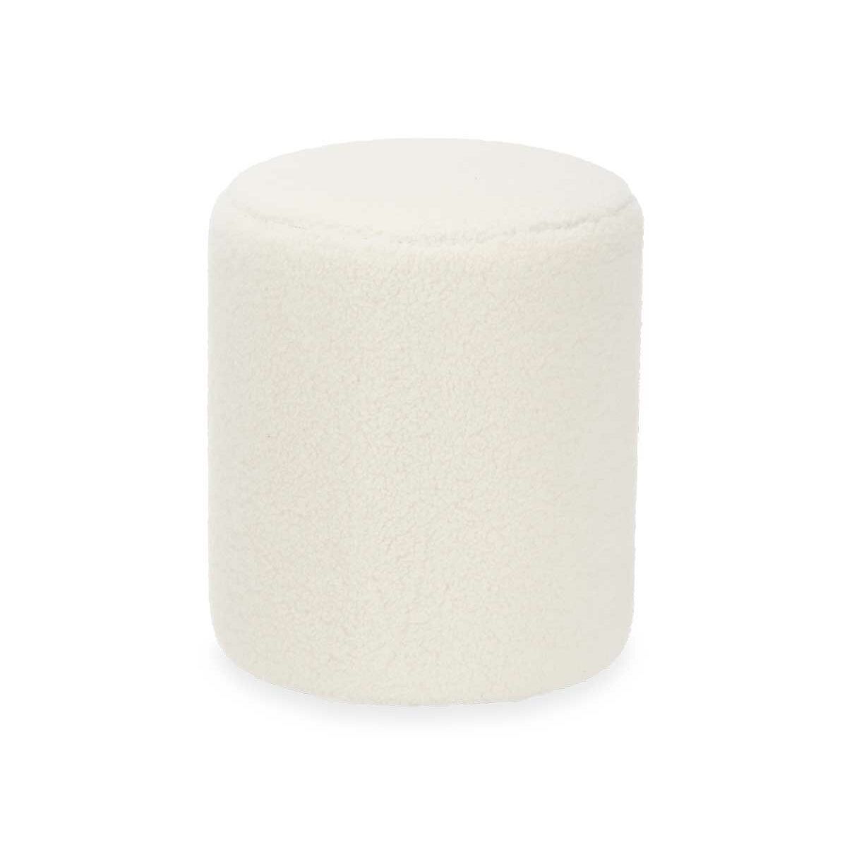 Pouffe White 32 x 36 x 32 cm Pouffe White 32 x 36 x 32 cm