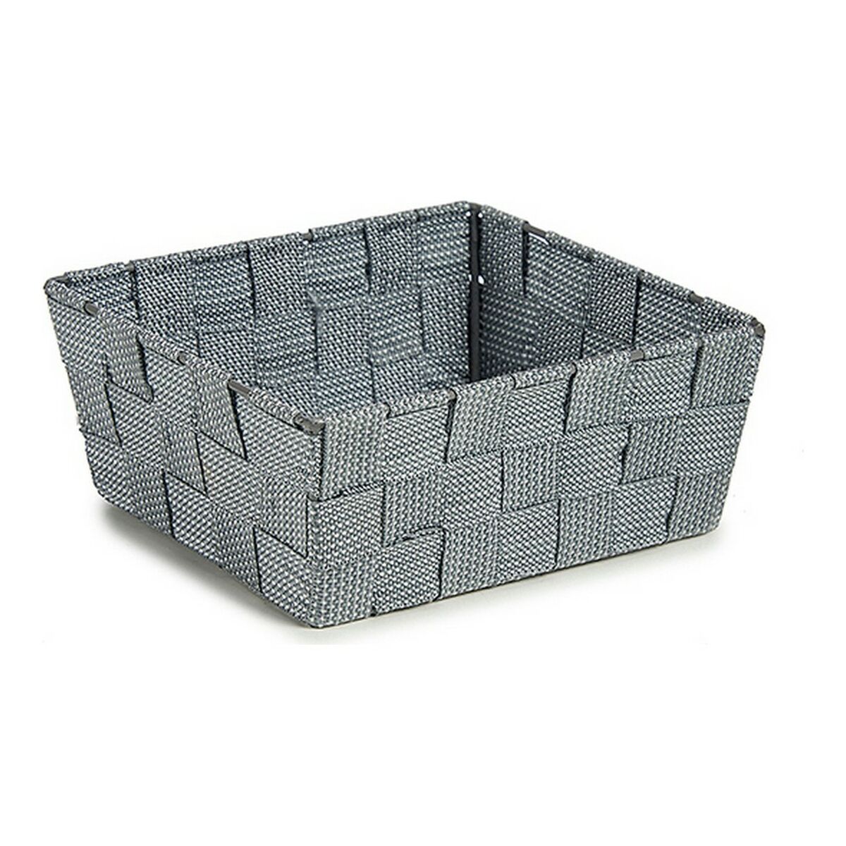 Basket Kipit A3-6929A9 Grey Cloth Braiding 18 x 8 x 21 cm Basket Kipit A3-6929A9 Grey Cloth Braiding 18 x 8 x 21 cm