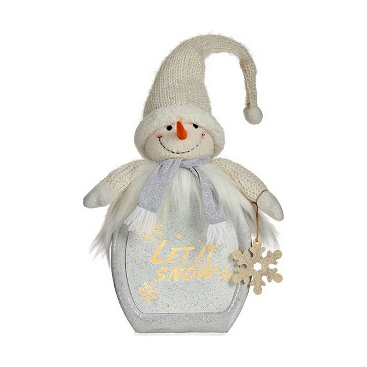 Decorative Figure Snow Doll White 15 x 65,5 x 27 cm Decorative Figure Snow Doll White 15 x 65,5 x 27 cm