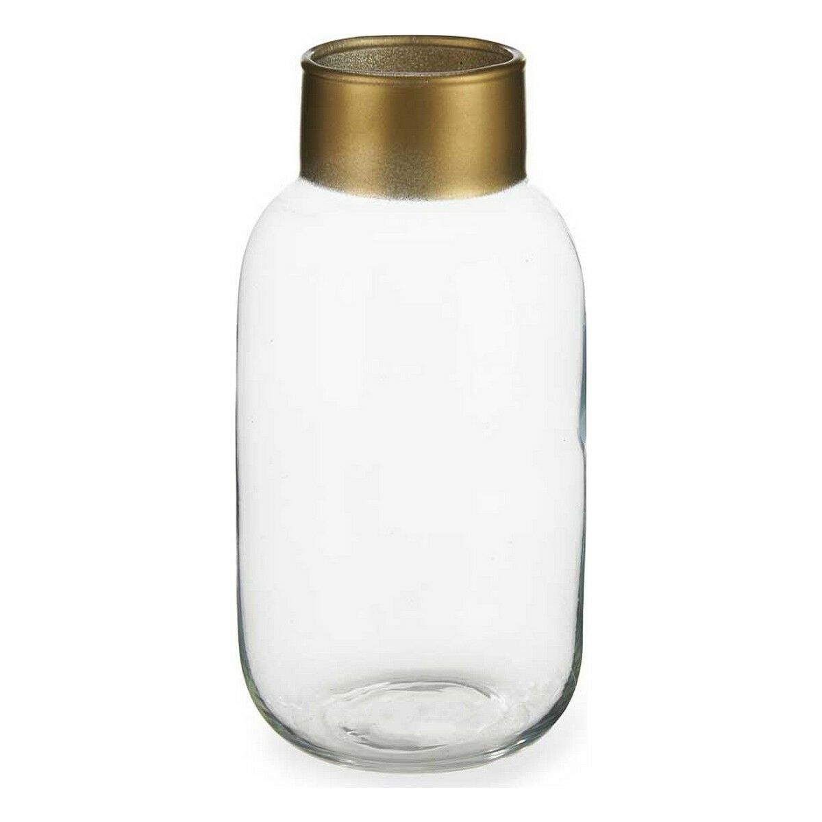 Vase Golden Transparent Glass (11,5 x 24 x 11,5 cm) Vase Golden Transparent Glass (11,5 x 24 x 11,5 cm)