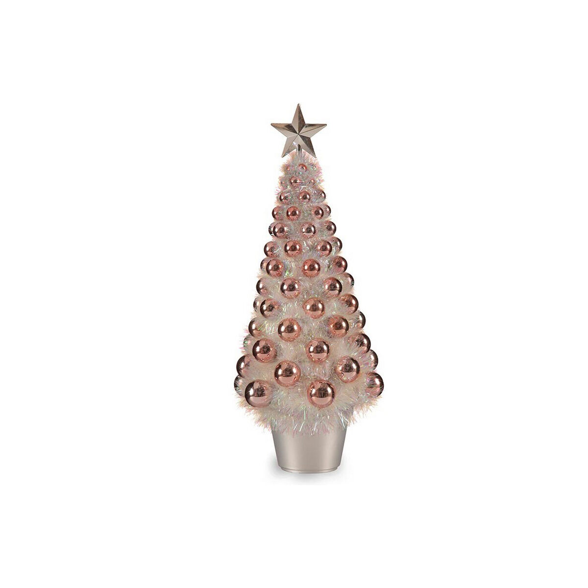 Christmas Tree Krist+ 18CH309/IRIDESCENT Pink polypropylene Plastic Iridescent 21,5 x 51 x 21,5 cm
