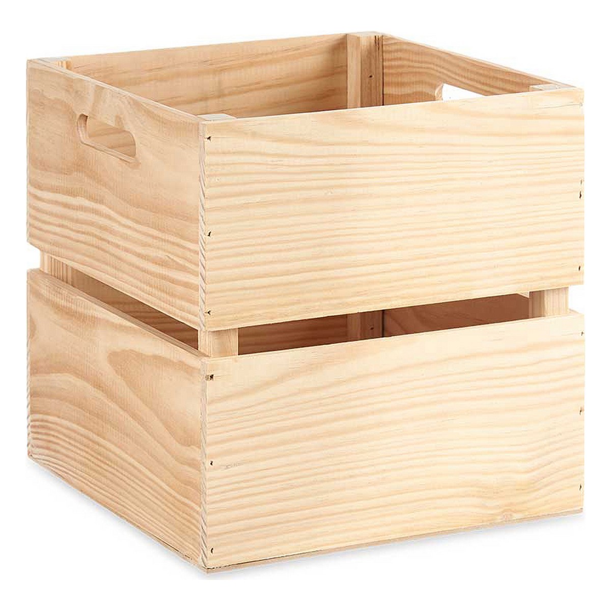 Storage Box Pine Natural brown (30 x 30 x 30 cm) Storage Box Pine Natural brown (30 x 30 x 30 cm)