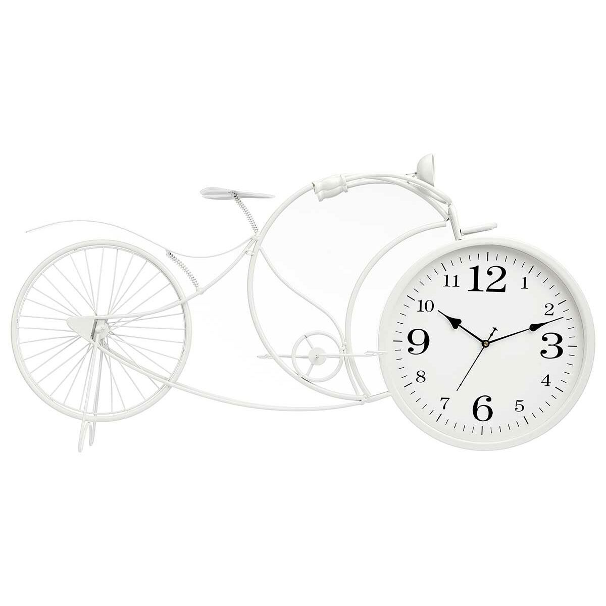 Table clock Gift Decor White Bicycle Table clock Gift Decor White Bicycle