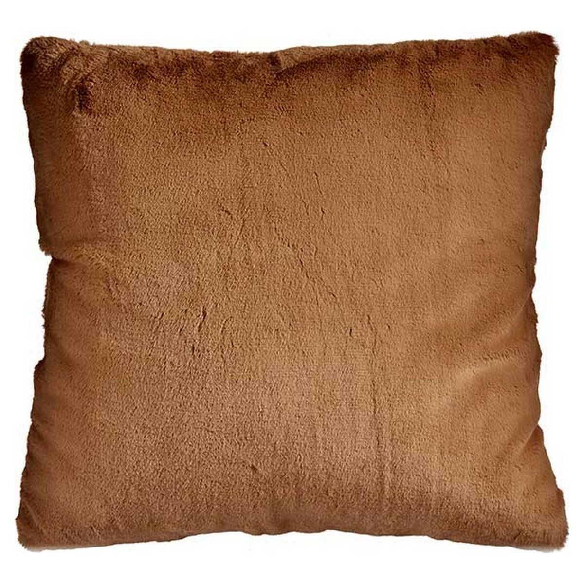 Cushion With hair Brown Synthetic Leather (60 x 2 x 60 cm) Cushion With hair Brown Synthetic Leather (60 x 2 x 60 cm)