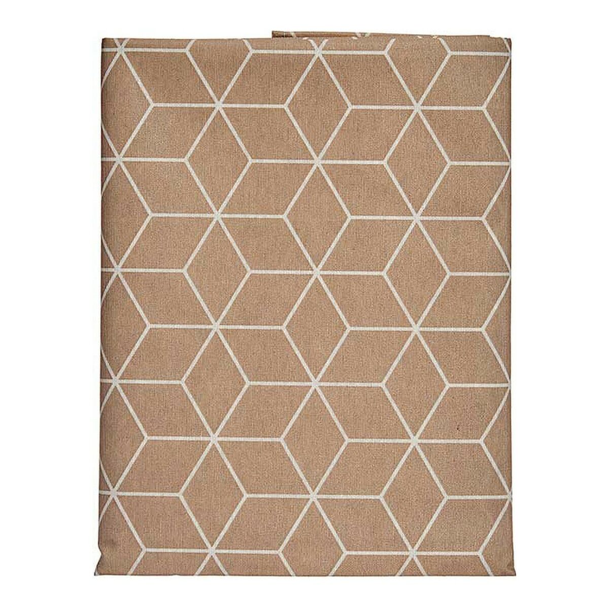 Tablecloth Kinvara CUBIC-26195-3 White Beige Thin canvas Tablecloth Kinvara CUBIC-26195-3 White Beige Thin canvas
