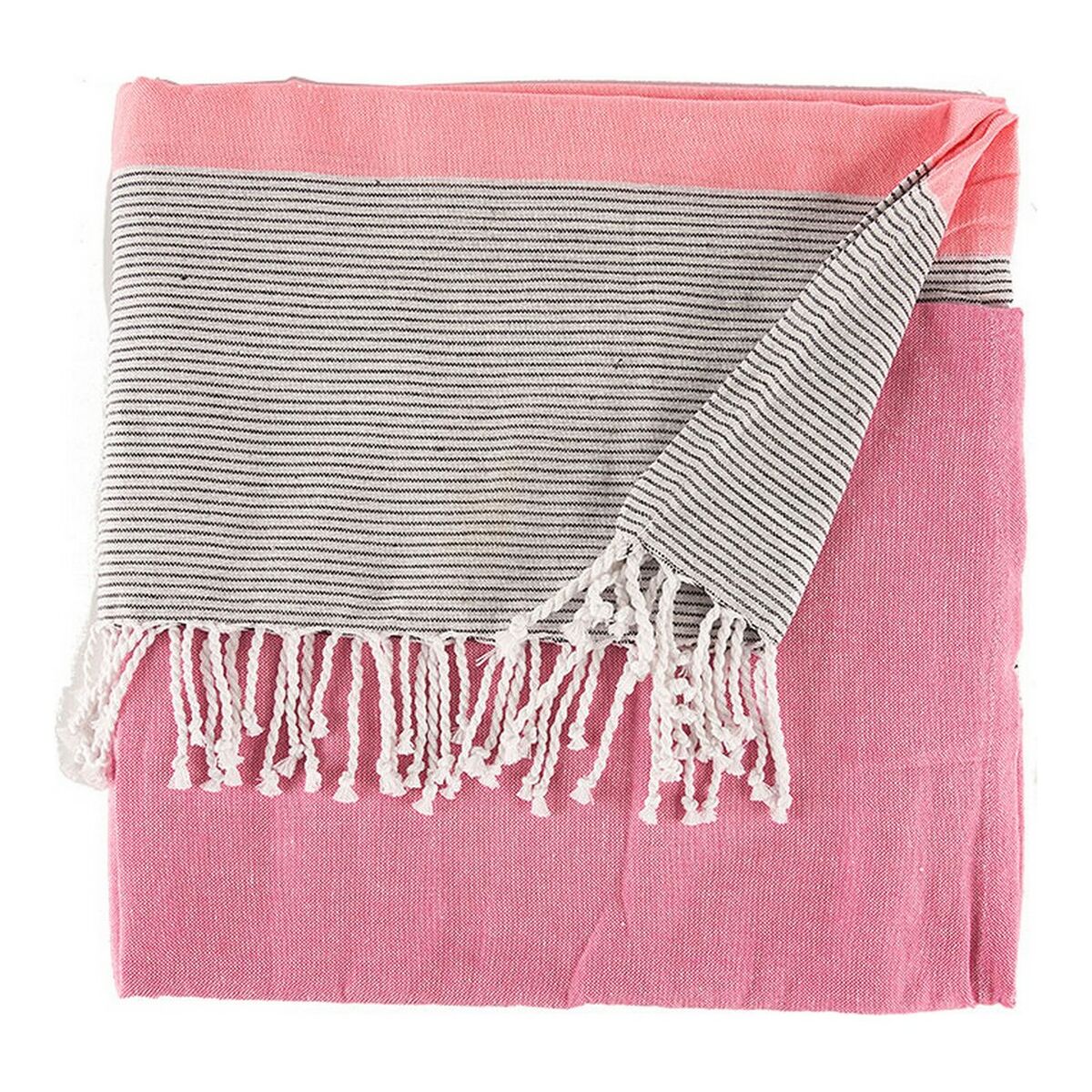 Multipurpose throw Stripes 160 x 200 cm Pink Multipurpose throw Stripes 160 x 200 cm Pink