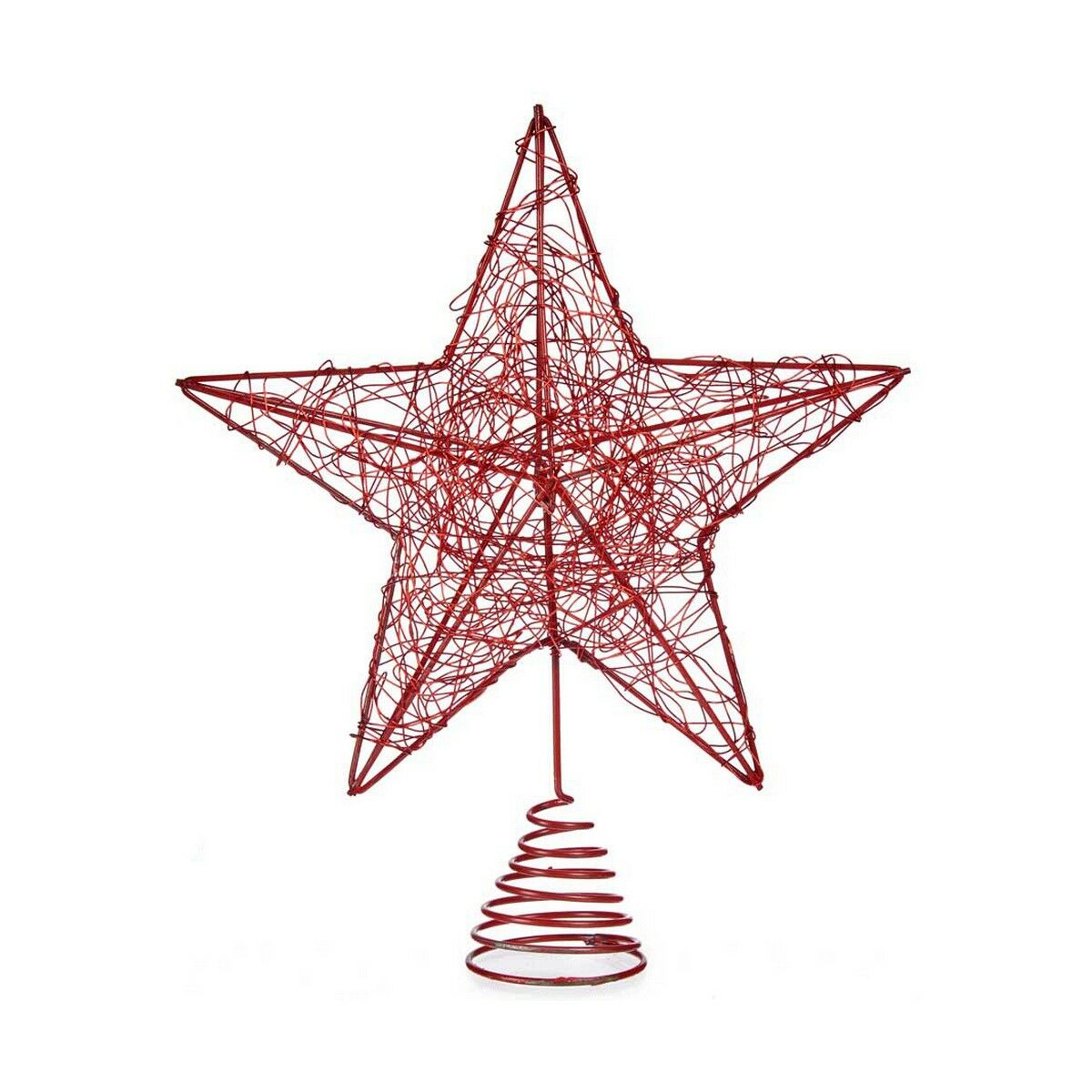 Christmas star Red Steel Plastic Christmas star Red Steel Plastic