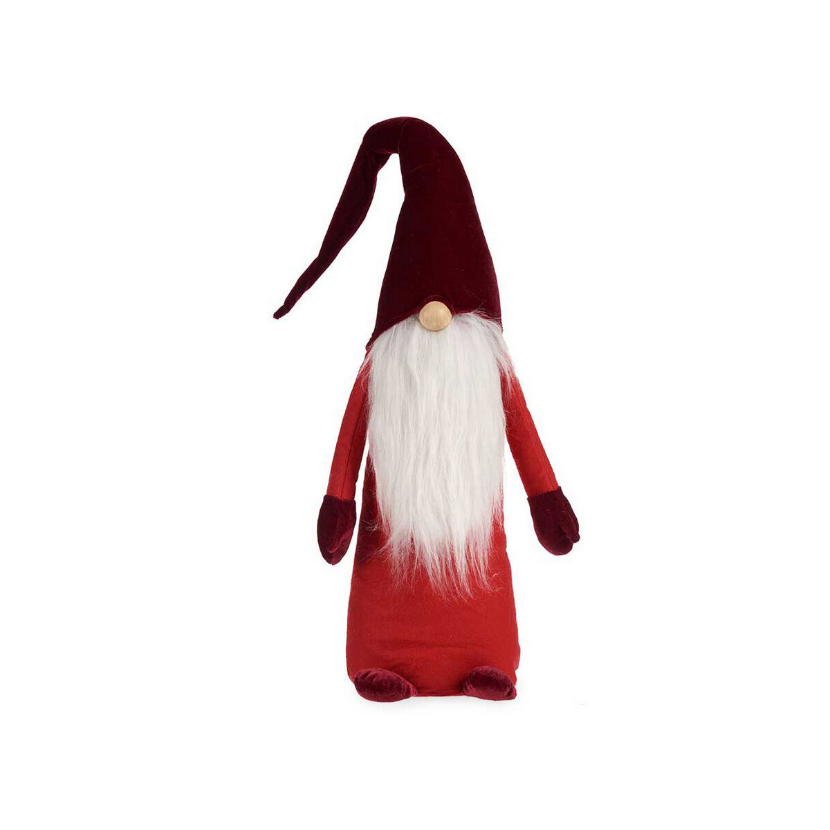 Decorative Figure Krist+ D120-038F/6 White Red Gnome 20 x 100 x 25 cm