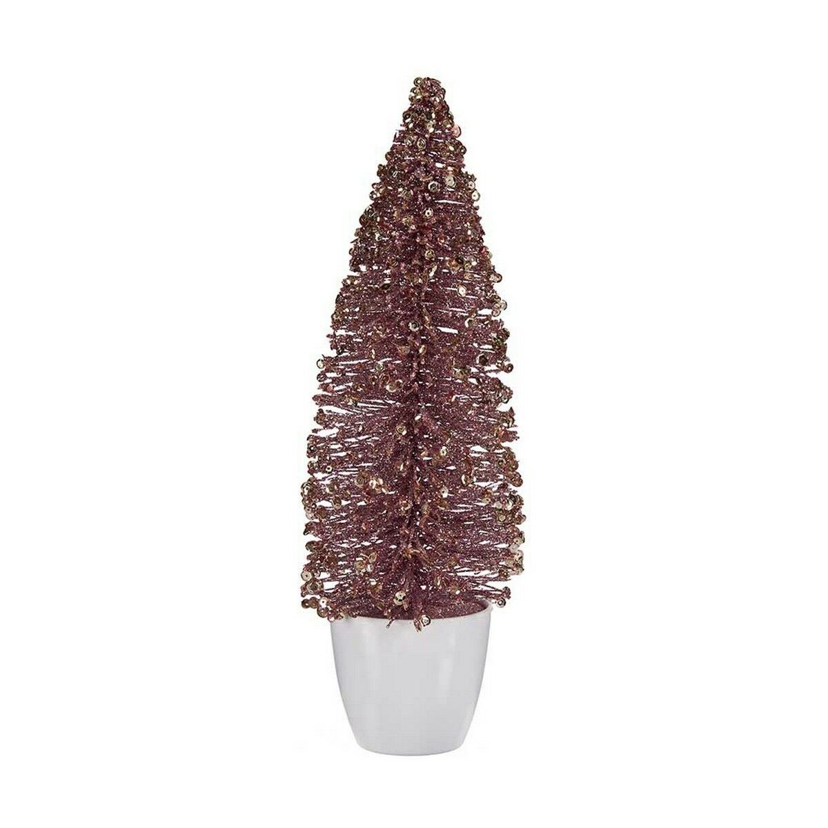 Christmas Tree Medium 10 x 33 x 10 cm Pink Golden Christmas Tree Medium 10 x 33 x 10 cm Pink Golden