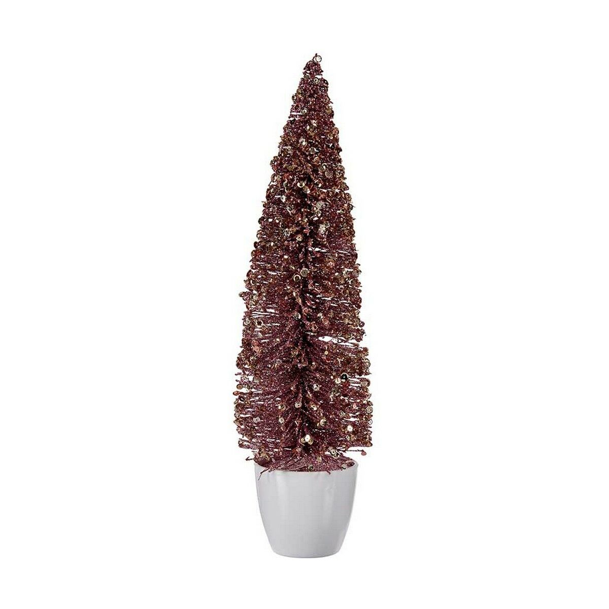 Christmas Tree Large 10 x 38 x 10 cm Pink Golden Plastic Christmas Tree Large 10 x 38 x 10 cm Pink Golden Plastic