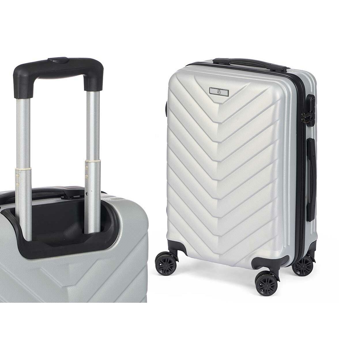 Set of suitcases Light grey 3 Pieces