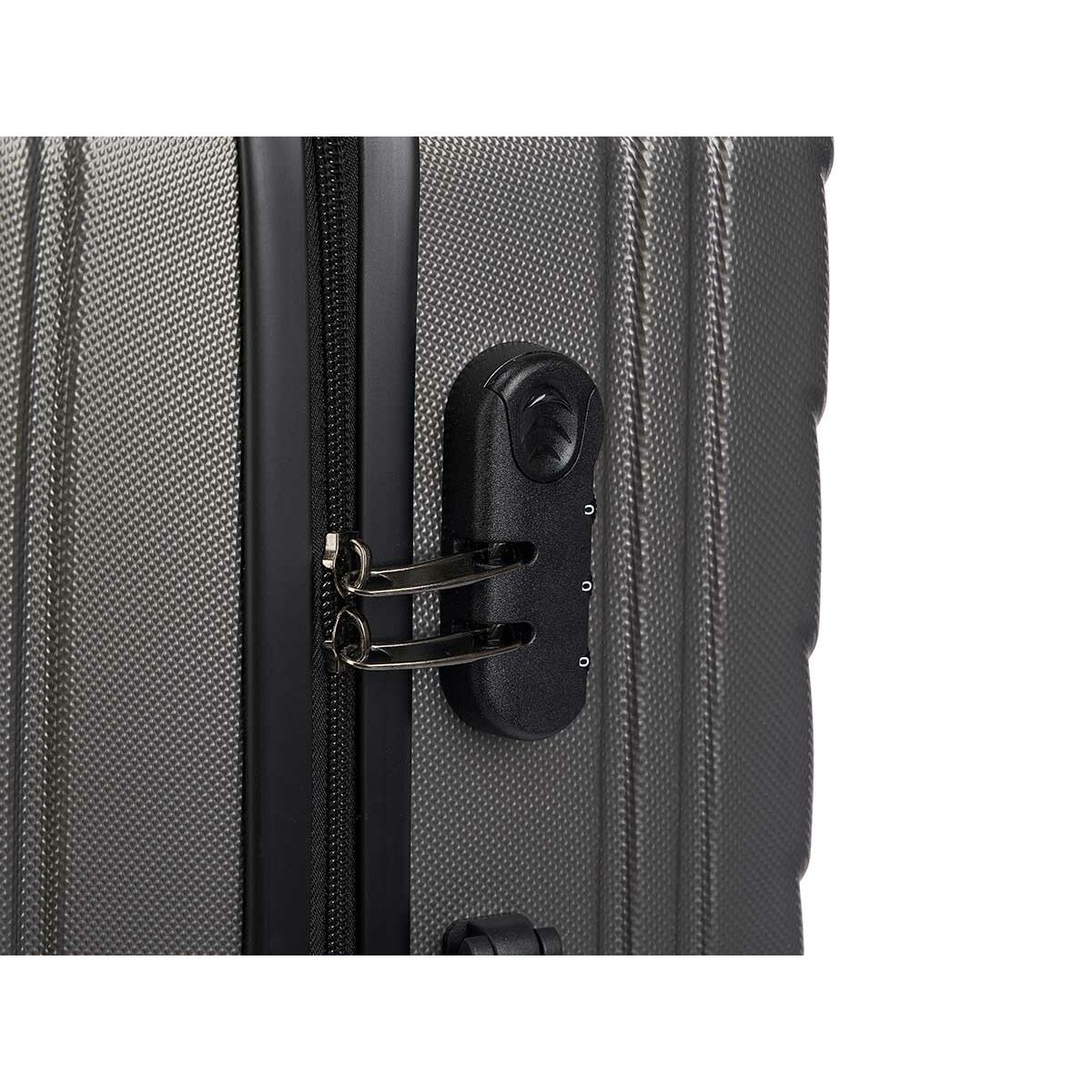 Set of suitcases Dark grey 3 Pieces