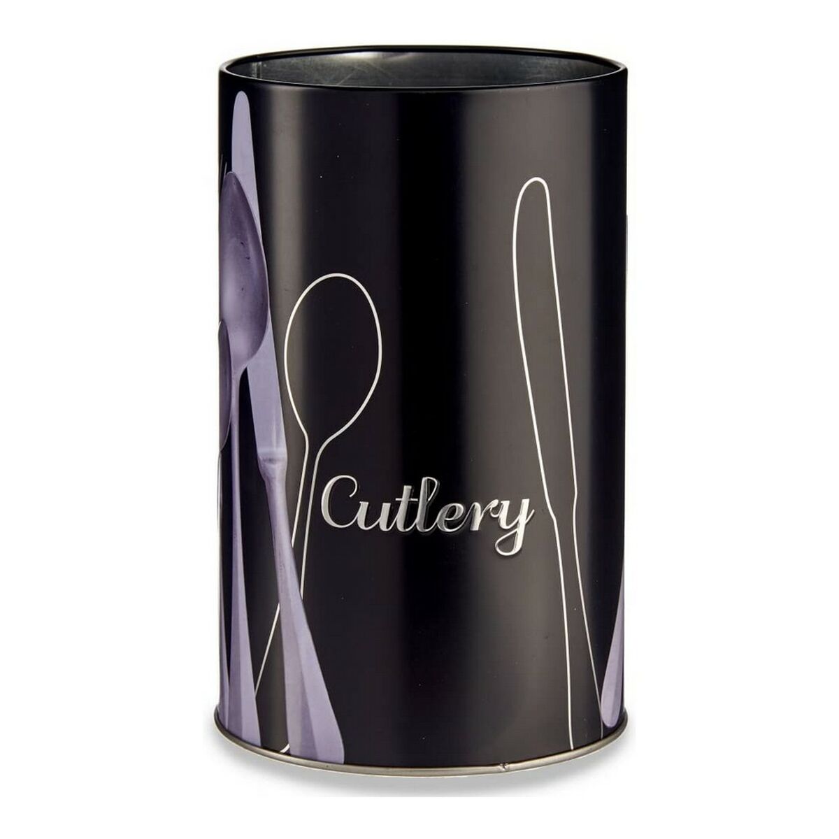 Cutlery Drainer Kinvara 92331 Black Silver Metal 1 L Cutlery Drainer Kinvara 92331 Black Silver Metal 1 L