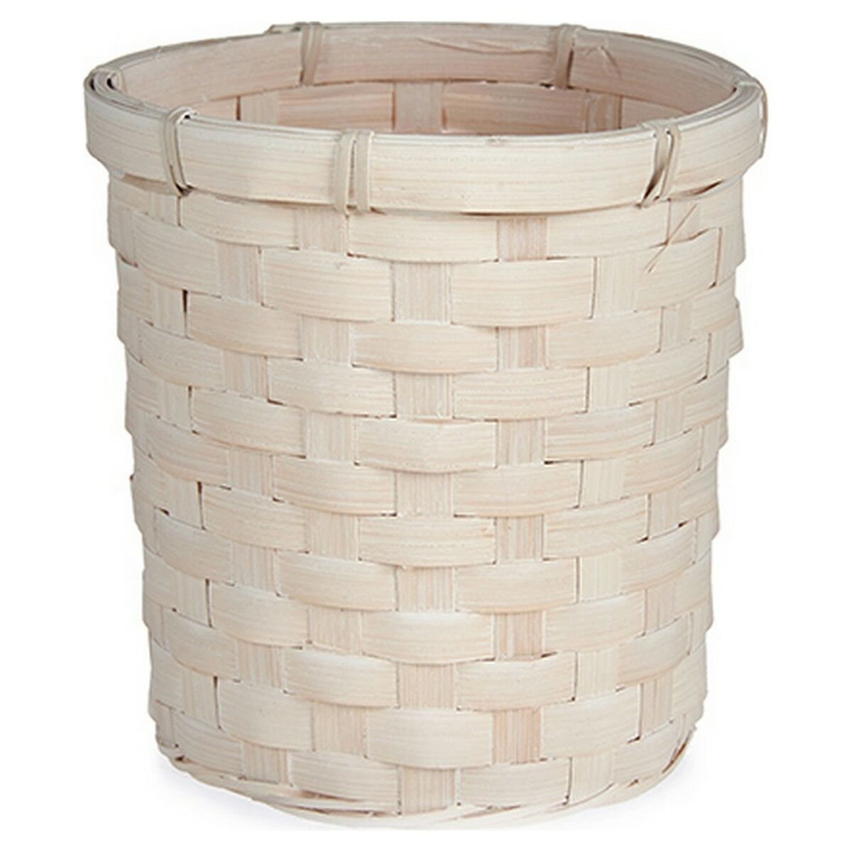 Planter 17 x 15 x 17 cm White PVC Bamboo Planter 17 x 15 x 17 cm White PVC Bamboo