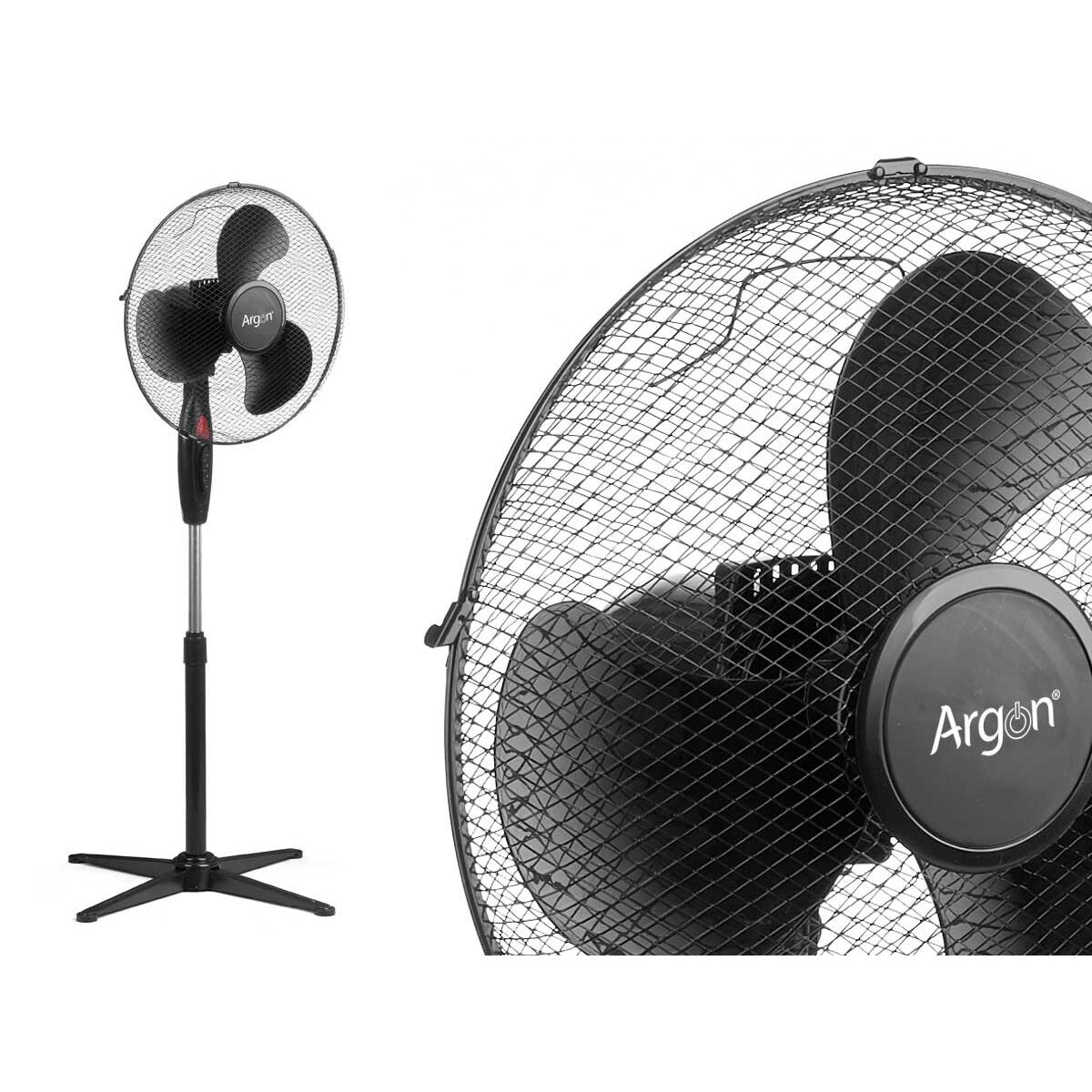 Freestanding Fan Argon Black 45 W