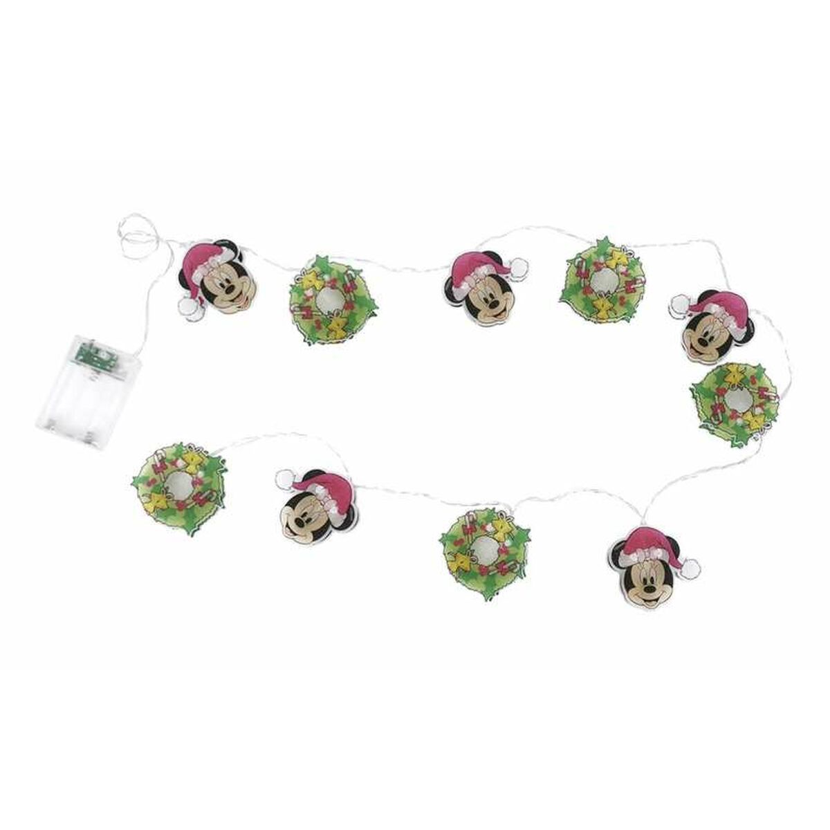 Wreath of LED Lights Minnie Mouse Pink 165 cm