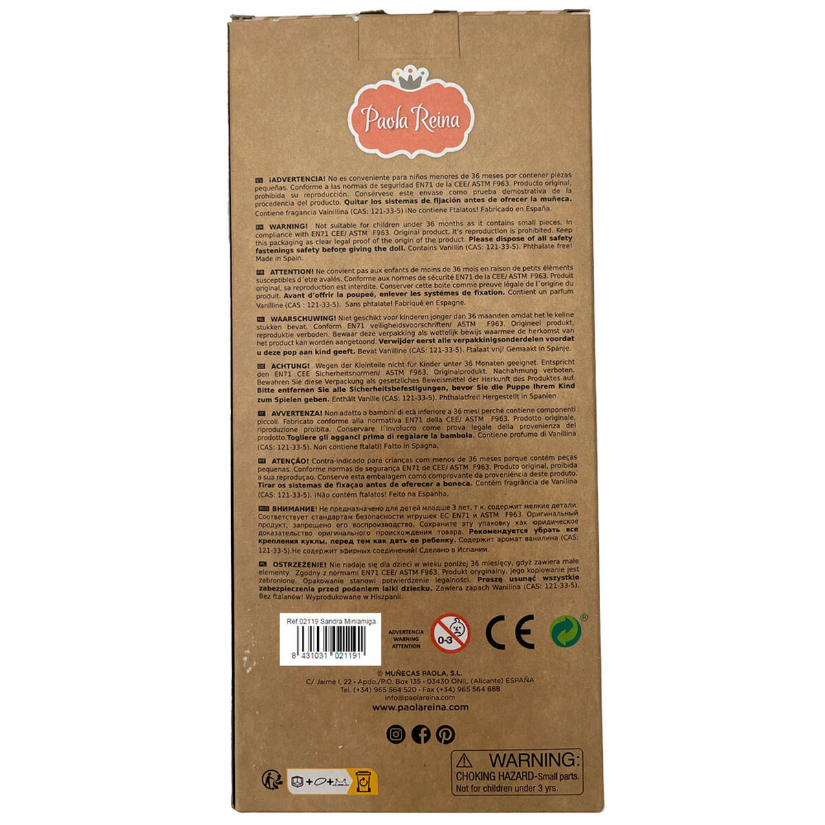 Doll Paola Reina Sandra 21 cm