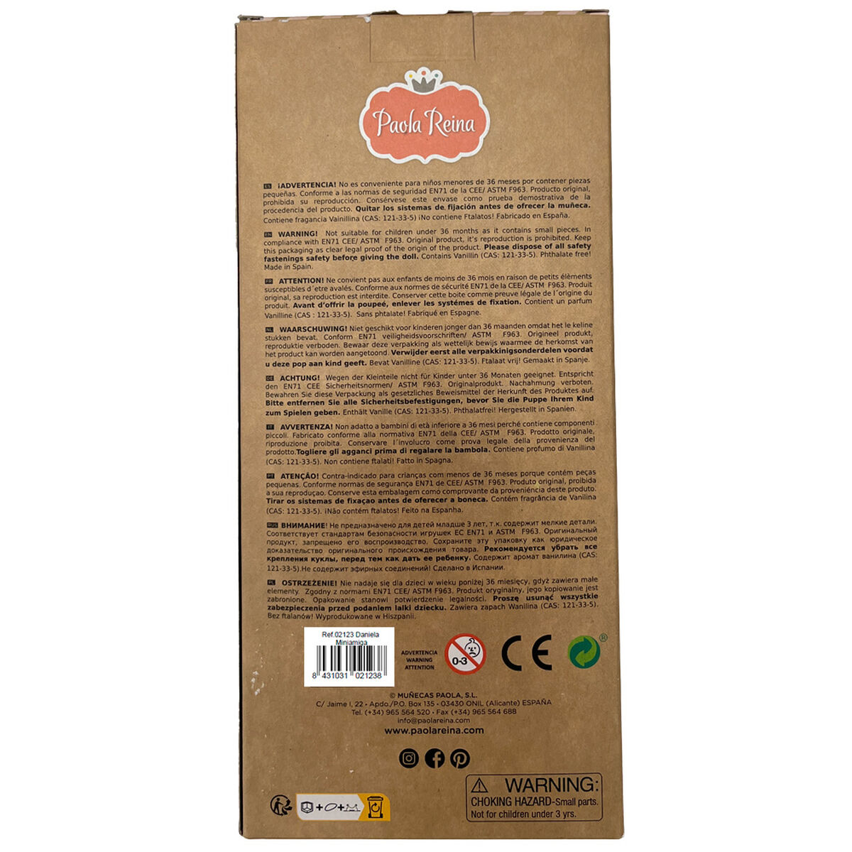 Doll Paola Reina Daniela 21 cm