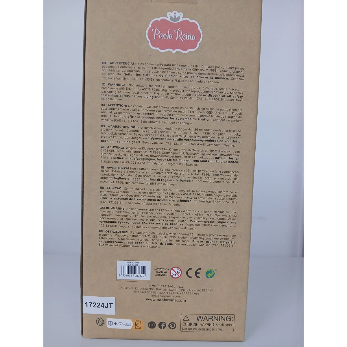 Baby doll Paola Reina Sonia 36 cm