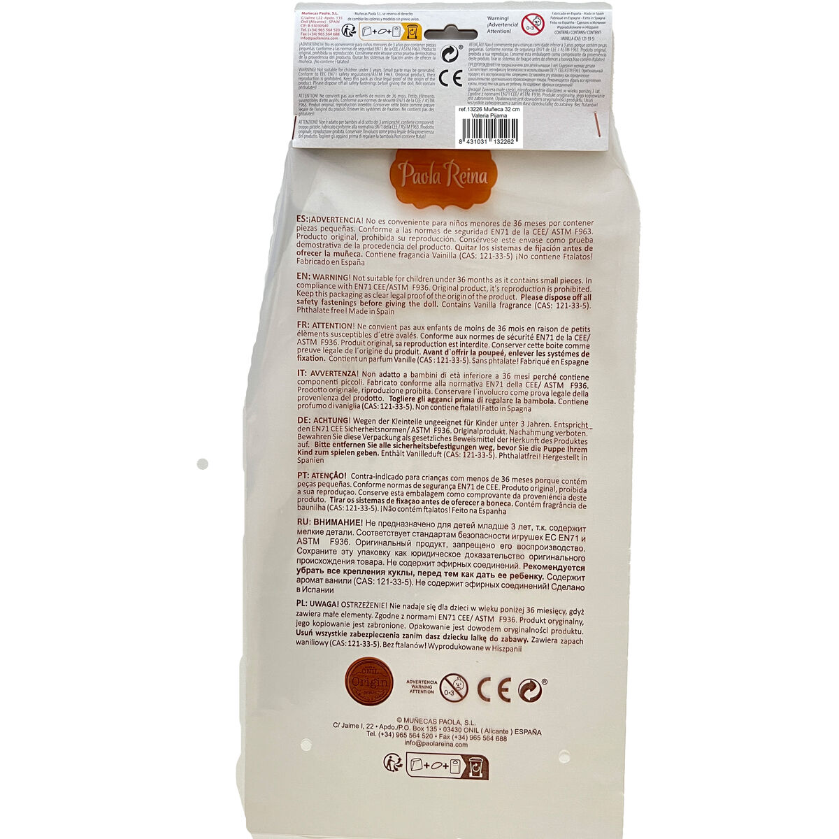 Doll Paola Reina Valeria 32 cm