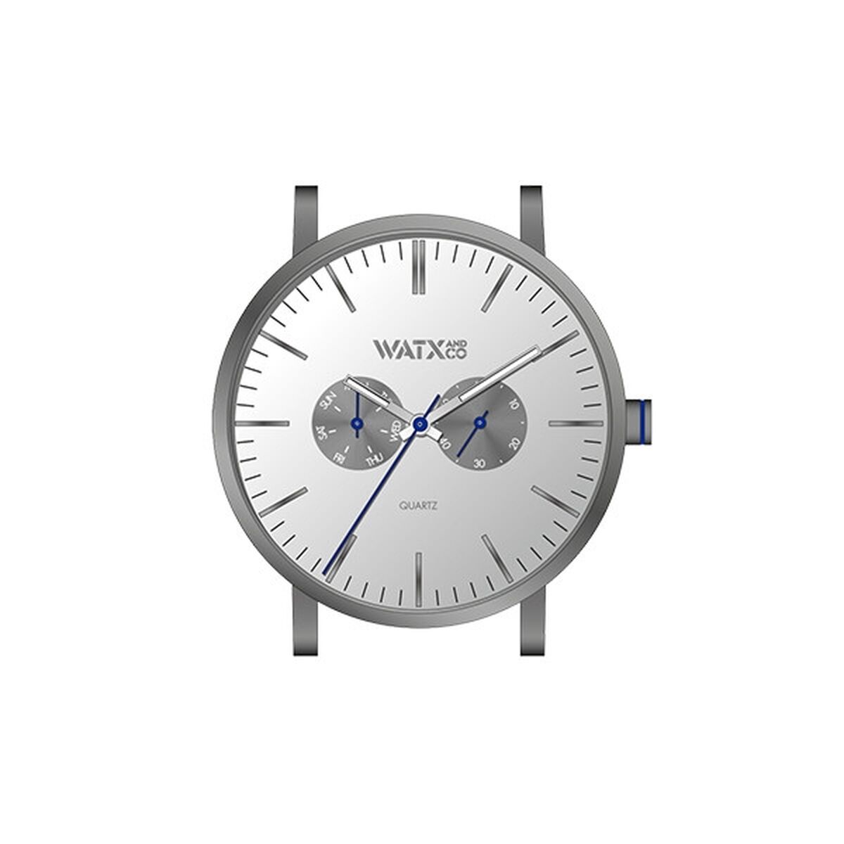Unisex Watch Watx & Colors WXCA2703 Grey Silver ( 44 mm)