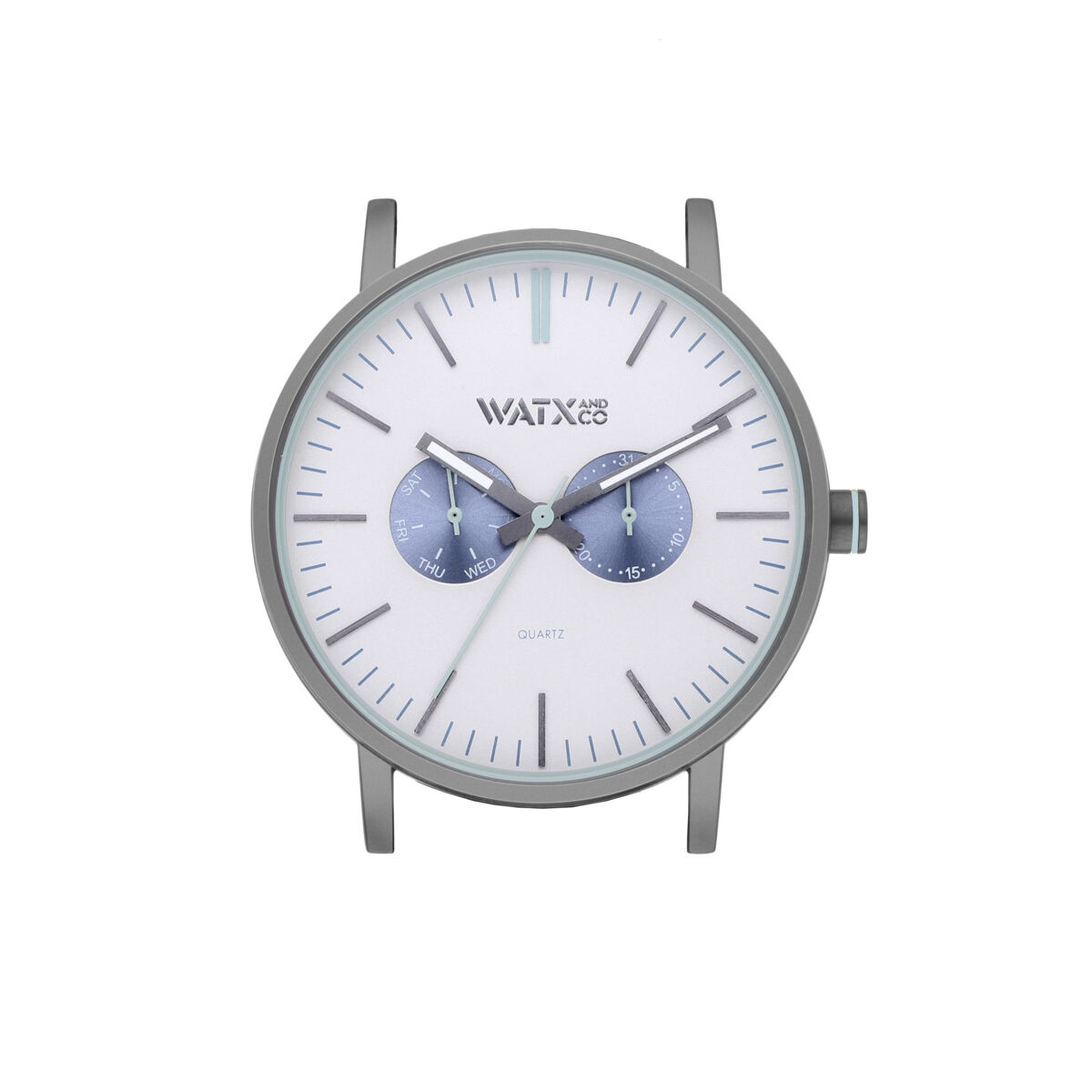 Unisex Watch Watx & Colors WXCA2733 Grey Silver ( 44 mm)