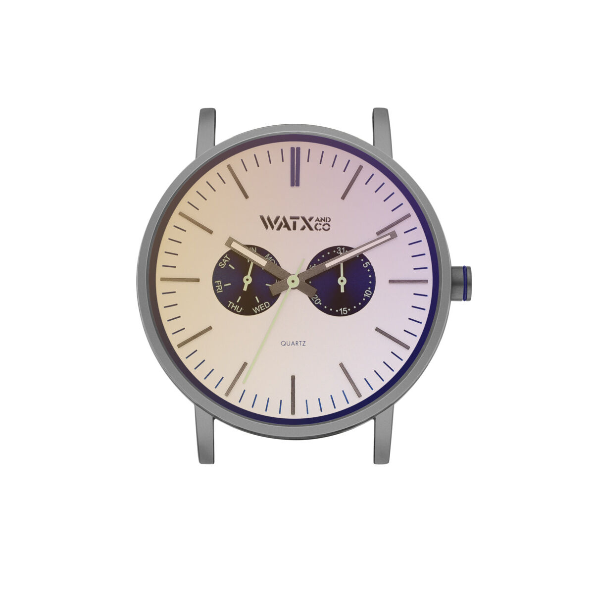 Unisex Watch Watx & Colors WXCA2737 Grey Silver ( 44 mm)
