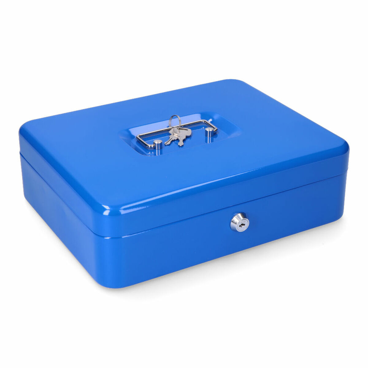 Safe-deposit box Micel CFC09 M13400 Blue Steel 30 x 24 x 9 cm 300 x 240 x 90 mm Safe-deposit box Micel CFC09 M13400 Blue Steel 30 x 24 x 9 cm 300 x 240 x 90 mm