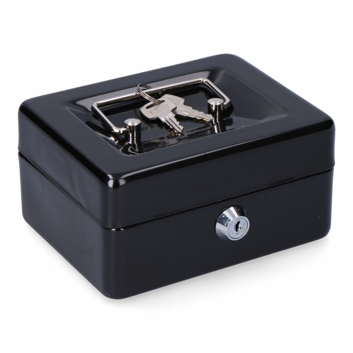 Safe-deposit box Micel CFC09 M13393 Black Steel 15,2 x 11,8 x 8 cm Safe-deposit box Micel CFC09 M13393 Black Steel 15,2 x 11,8 x 8 cm