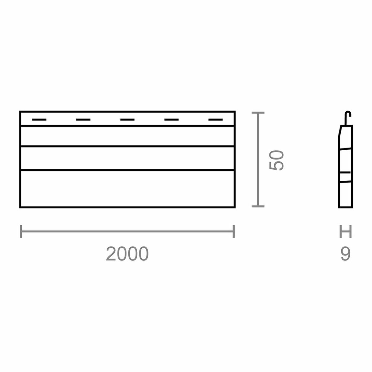 Slat for blind Micel final pr24 White PVC