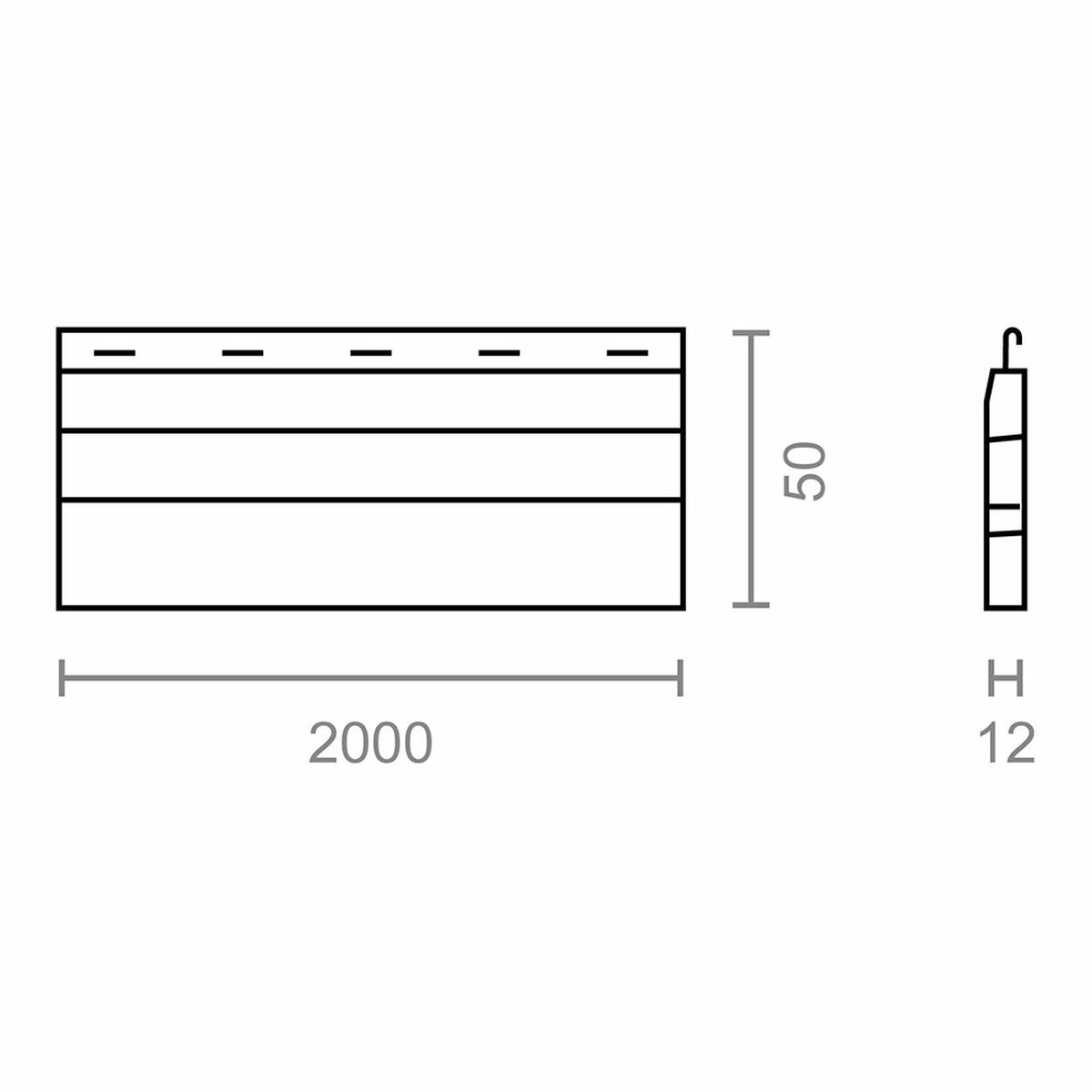Slat for blind Micel final pr24 White PVC