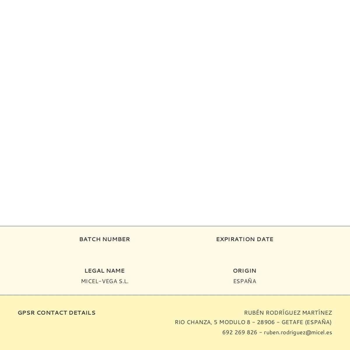 Slat for blind Micel PR24 Ivory PVC