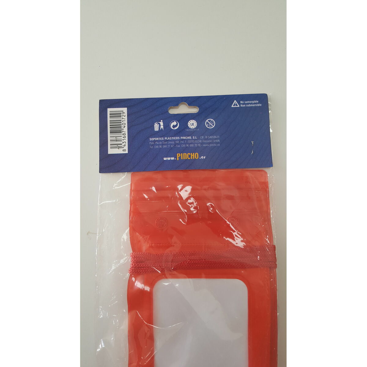 Waterproof case 24 x 13 cm Red Blue Yellow